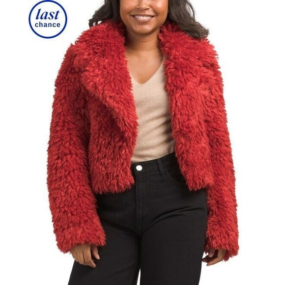 NWT Sz S Band of the Free Faux Fur Jacket - Picture 2 of 5